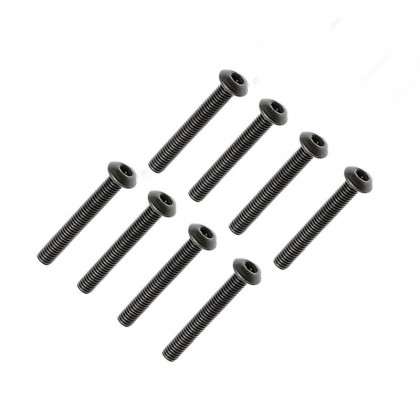 FTX Button Head Hex Screw M3 X 28mm (8pc)